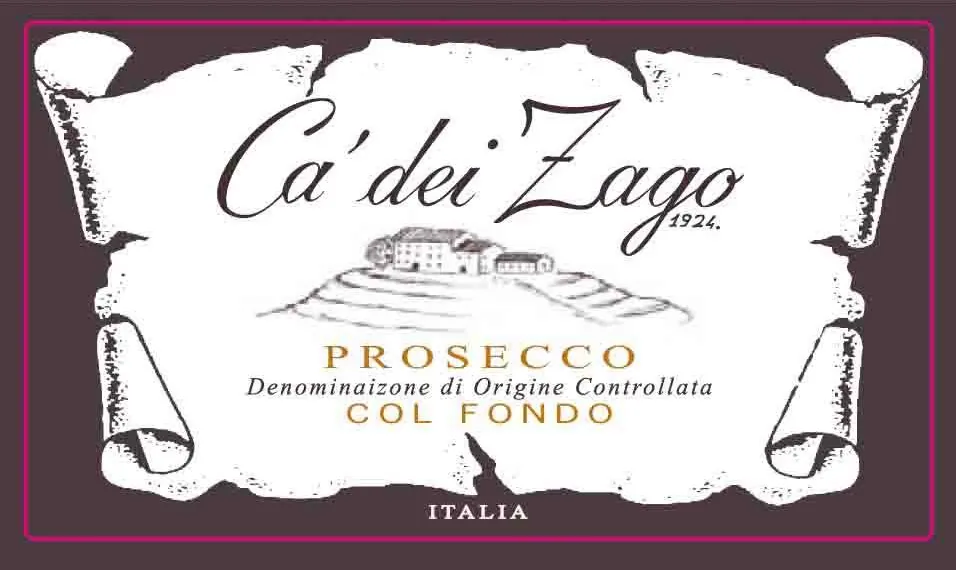 Col Fondo Prosecco Bottle