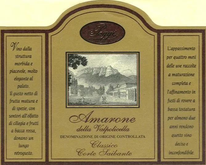 Amarone della Valpolicella Classico Saibante Bottle