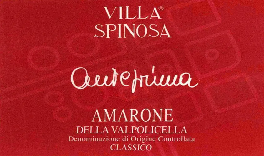 Amarone della Valpolicella Classico Anteprima Bottle
