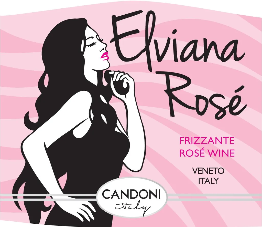 Candoni Elviana Frizzante Rose Bottle