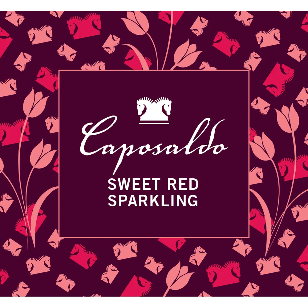 Sweet Red Sparkling Bottle