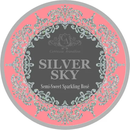 Silver Sky Semi-Dry Sparkling Rose Bottle