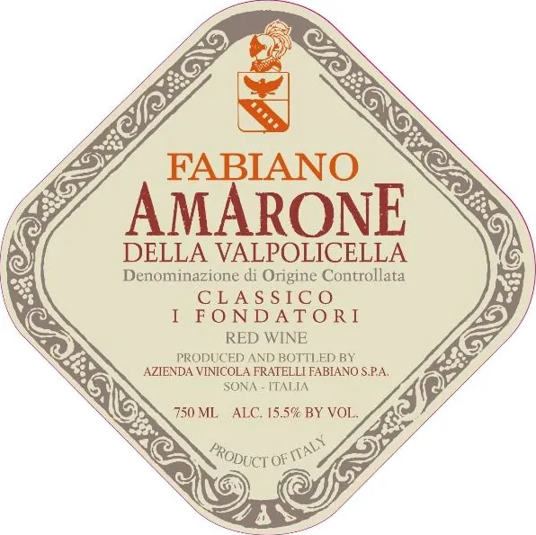 Amarone Fondatori Bottle