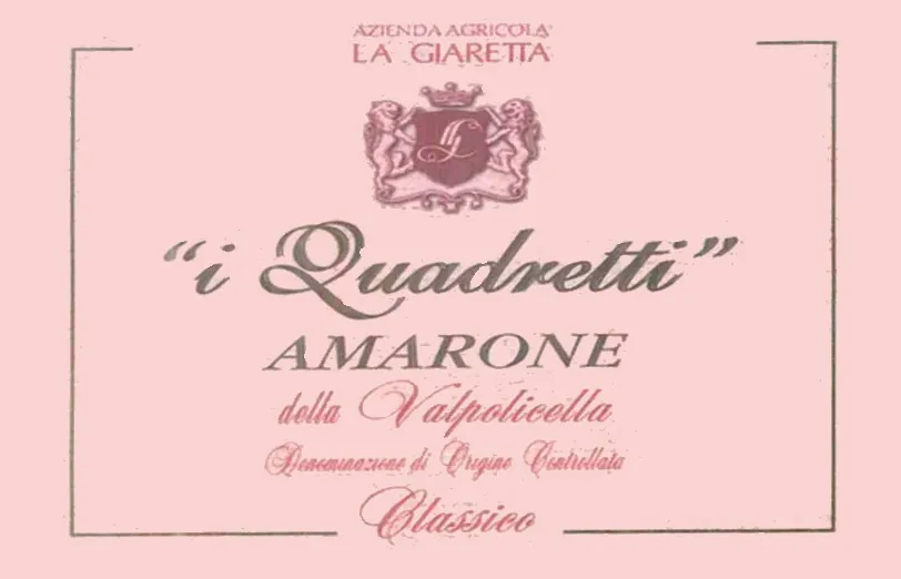 Amarone della Valpolicella Classico I Quadretti Bottle