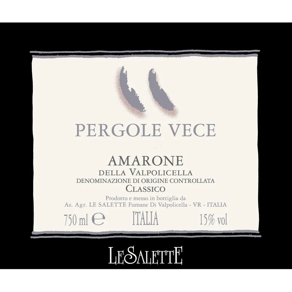 Pergole Vece Amarone Bottle
