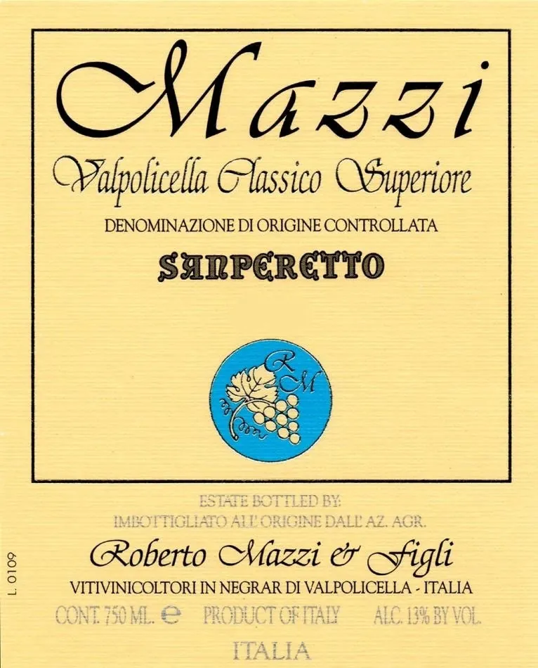 Valpolicella Classico Superiore Sanperetto Bottle