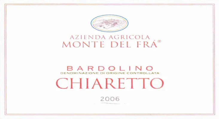 Bardolino Chiaretto Bottle