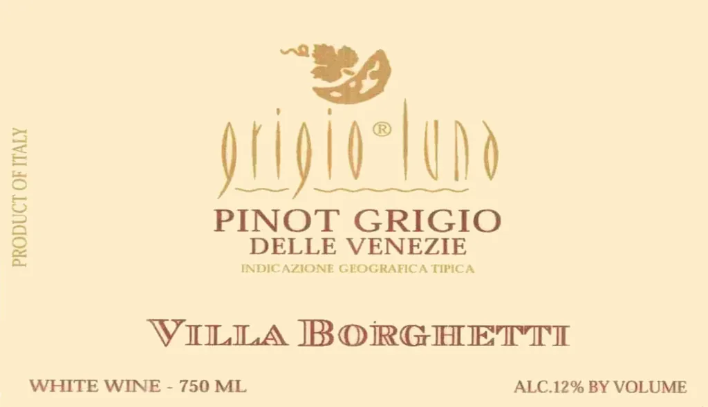 Villa Borghetti Grigio Luna Pinot Grigio Bottle