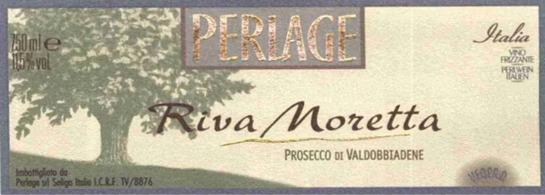 Riva Moretta Valdobbiadene Prosecco Bottle