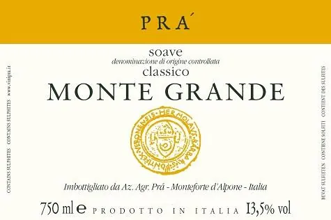 Monte Grande Soave Classico Bottle