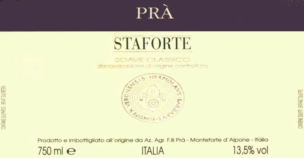 Soave Classico Staforte Bottle