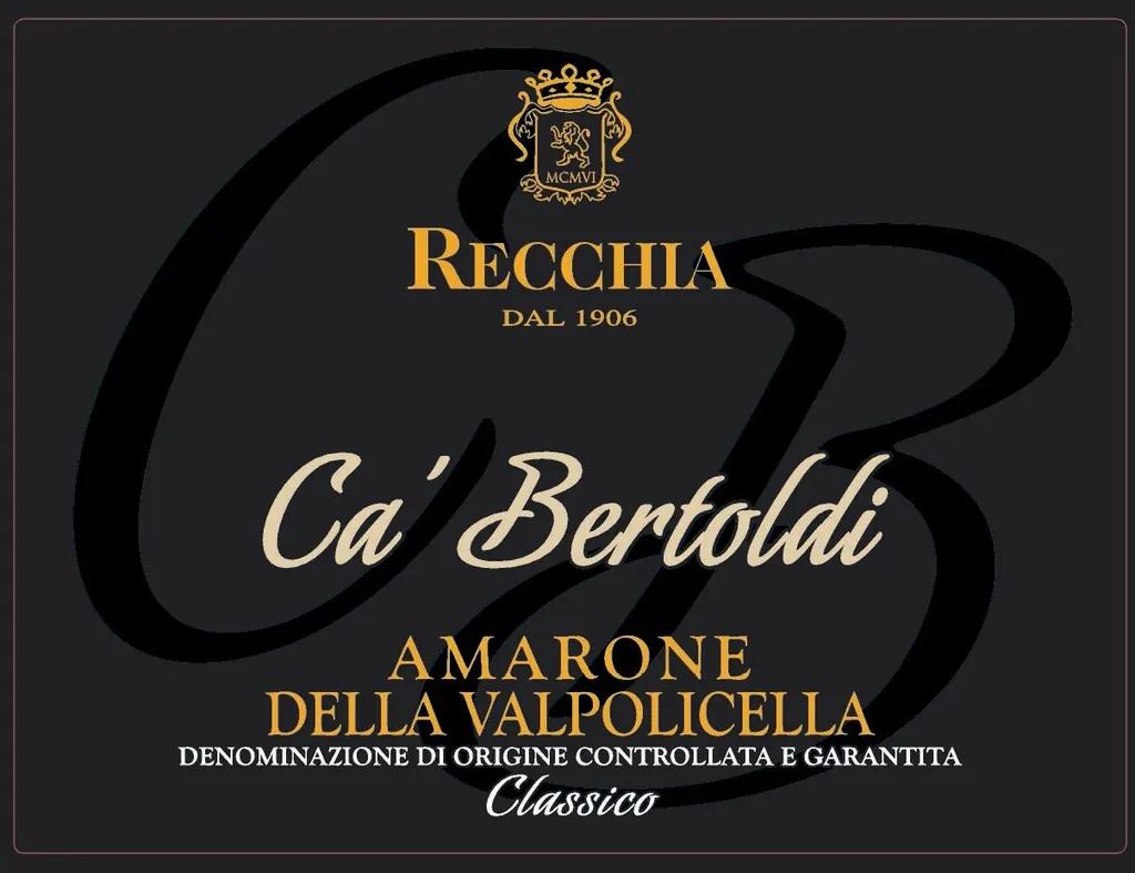 Amarone della Valpolicella Ca'Bertoldi Bottle