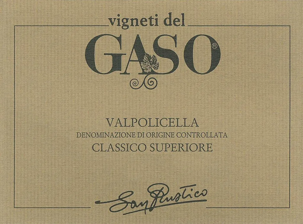 Valpolicella Ripasso Classico Superiore Vigneti del Gaso Bottle