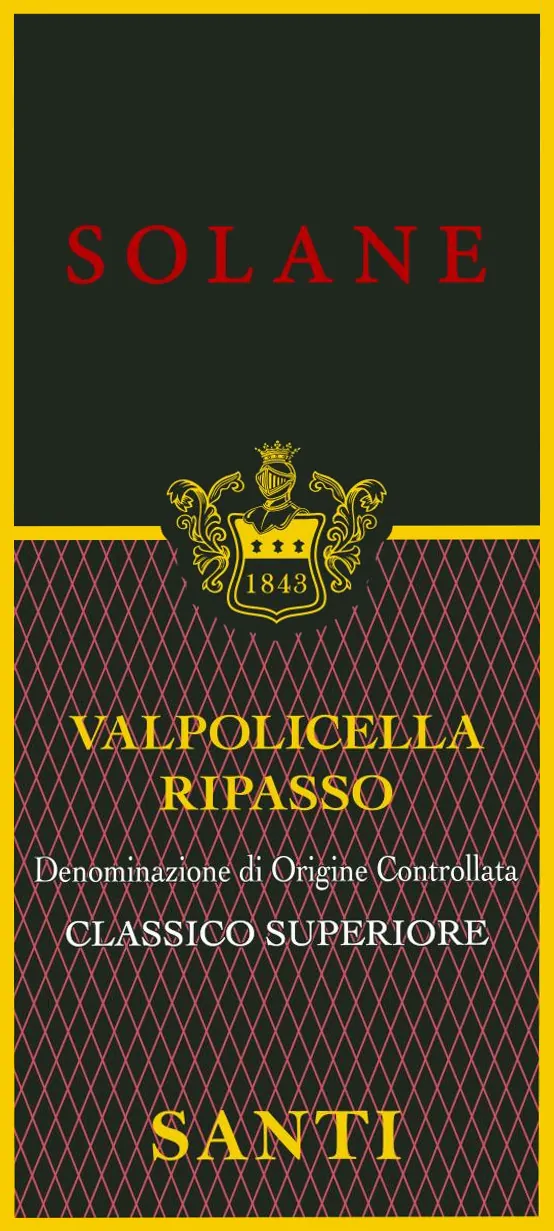 Solane Ripasso Valpolicella Bottle