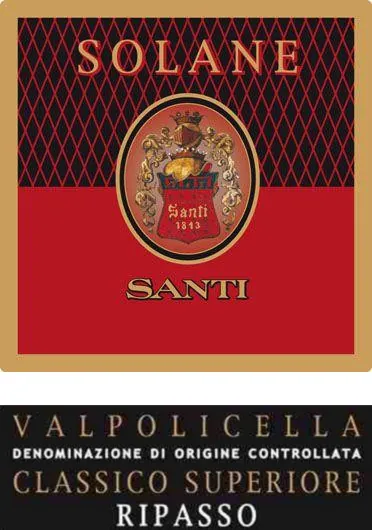 Valpolicella Classico Superiore Ripasso Solane Bottle