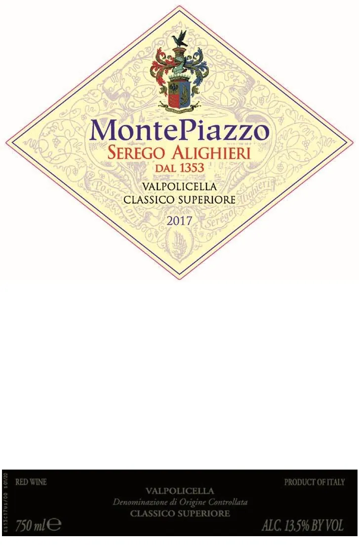 MontePiazzo Valpolicella Classico Superiore Bottle