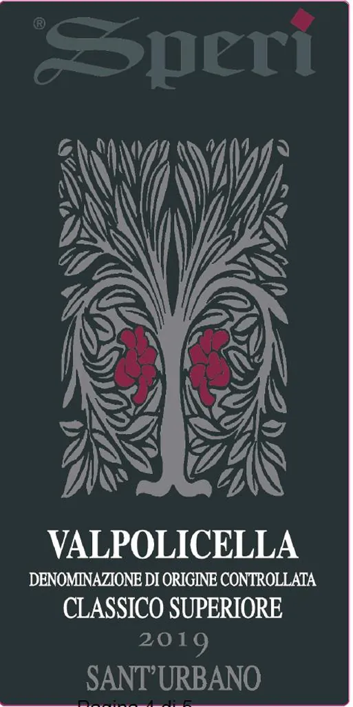 Sant'Urbano Valpolicella Classico Superiore Bottle
