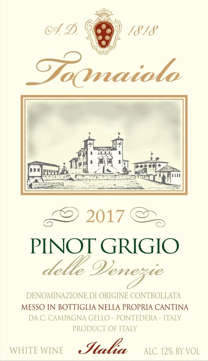 Pinot Grigio Bottle