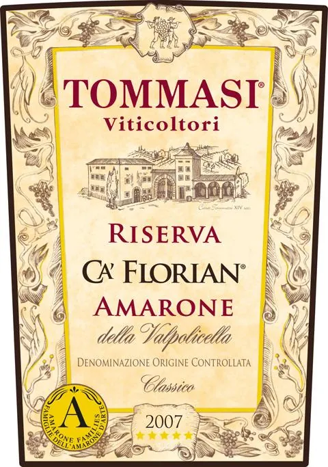 Ca' Florian Riserva Amarone Bottle