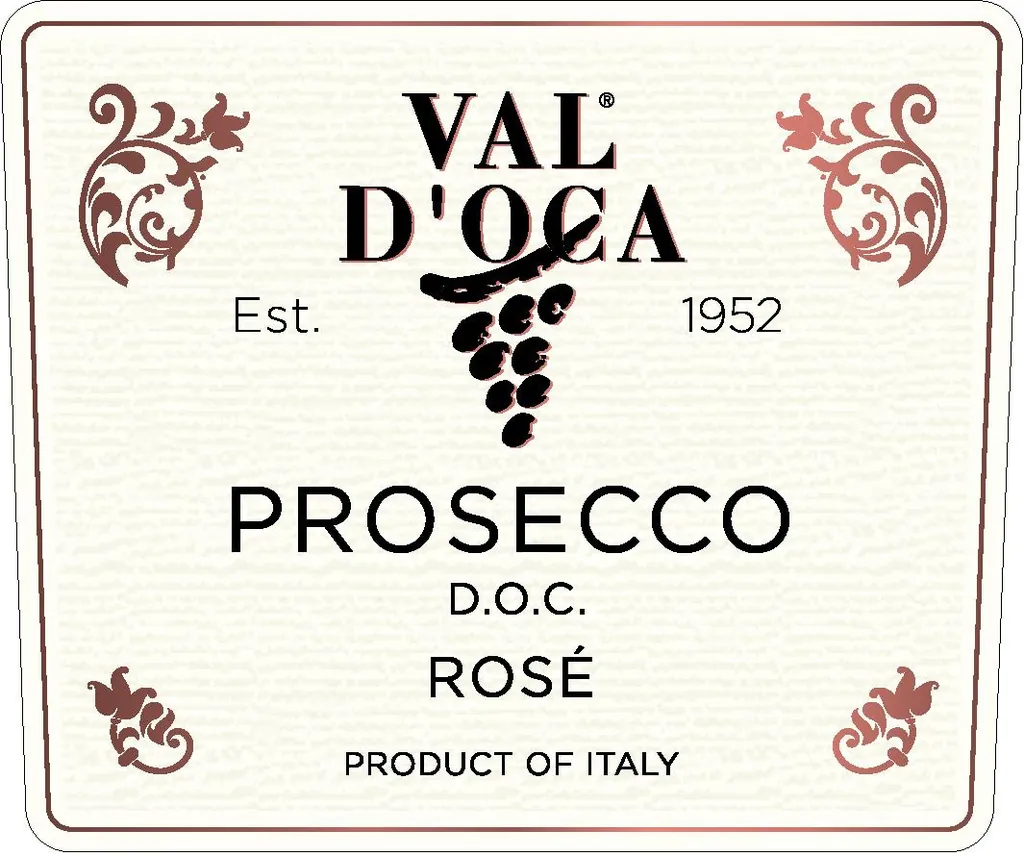 Prosecco Rose Extra Dry Bottle