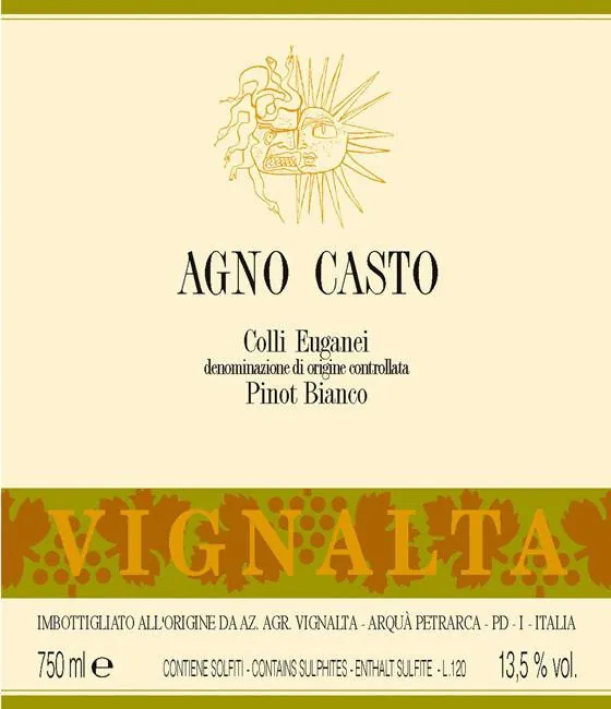 Agno Casto Pinot Bianco Bottle