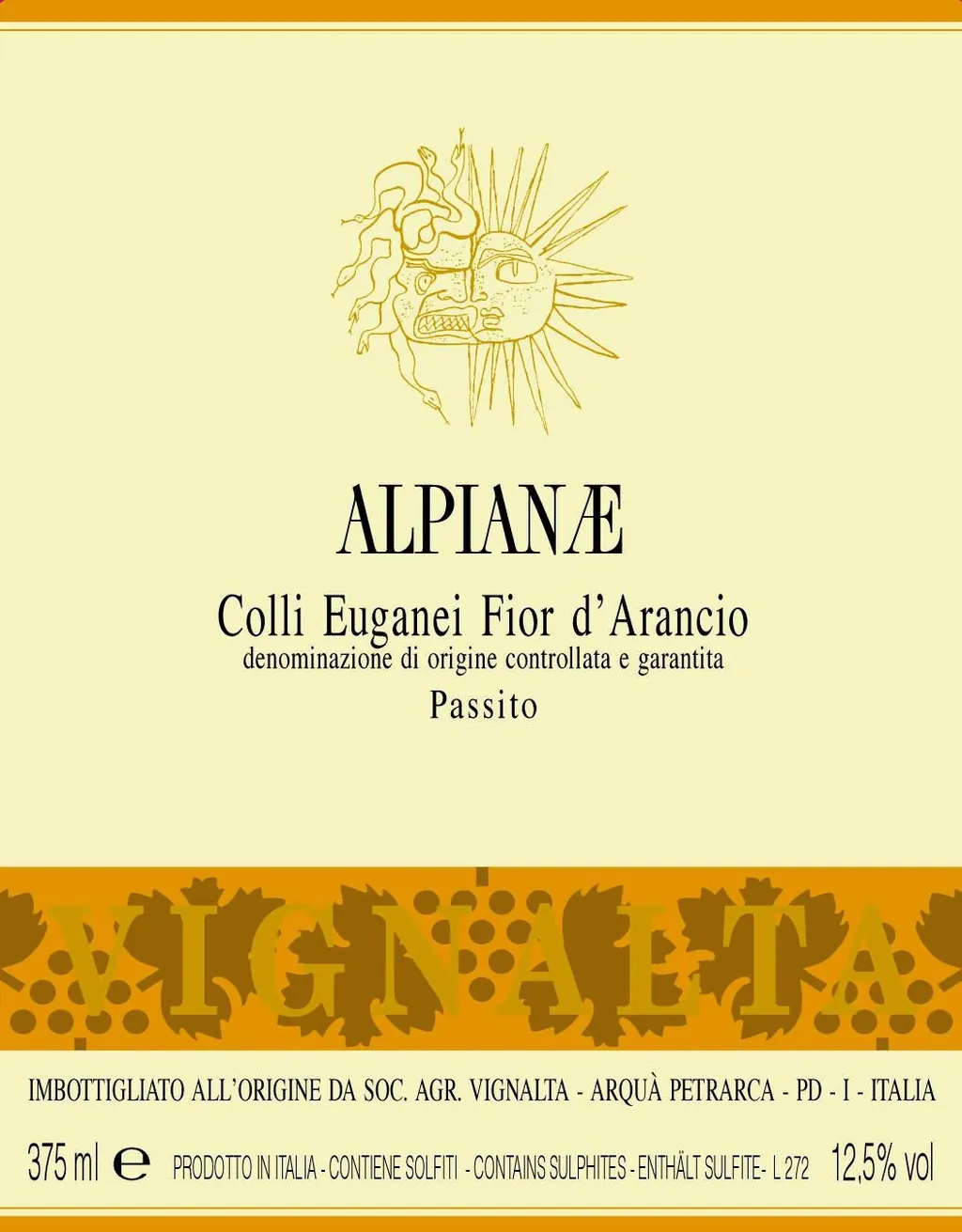Alpianae Fior d'Arancio Passito Bottle