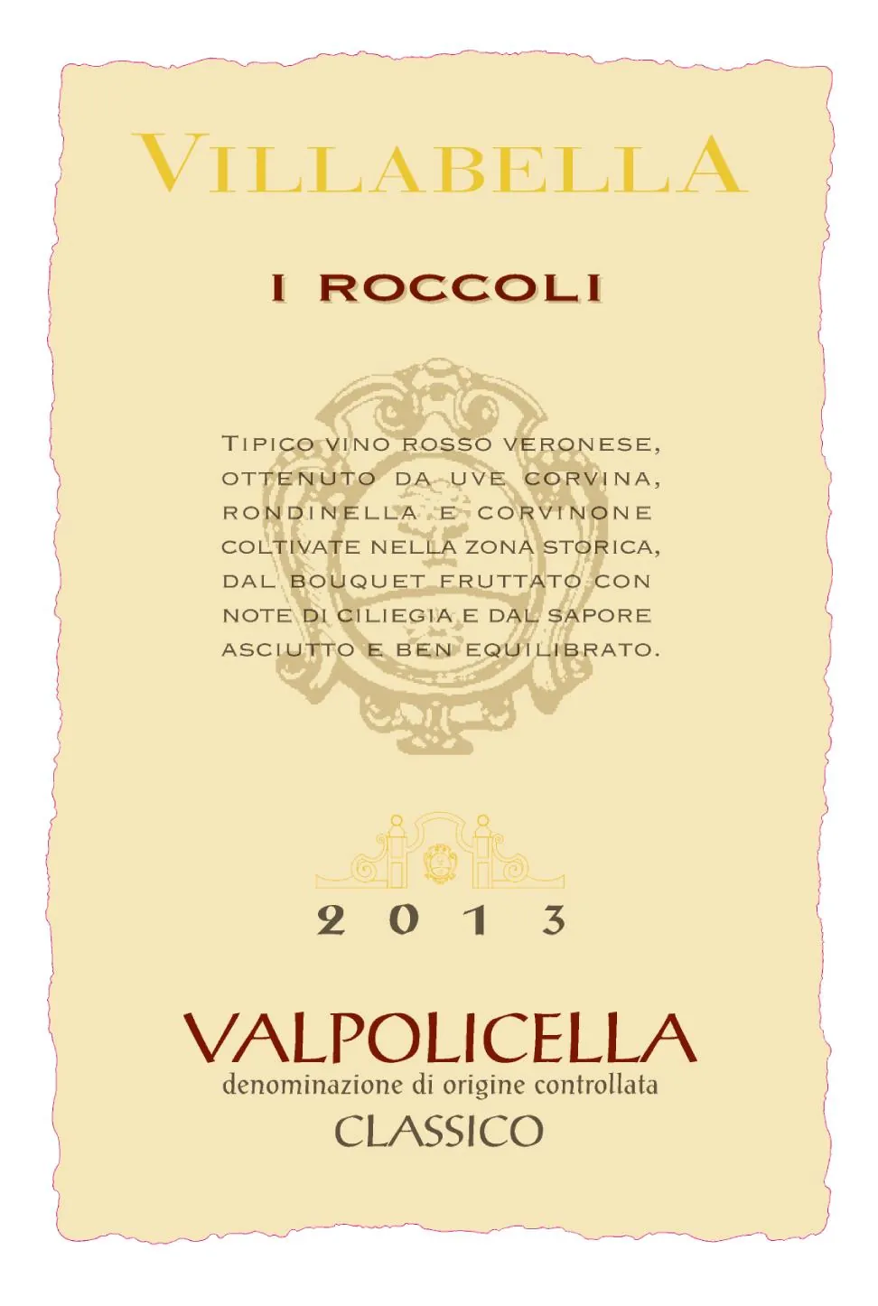 Valpolicella I Roccoli Classico Bottle