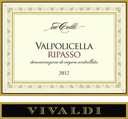 Valpolicella Ripasso Ai Colli Bottle