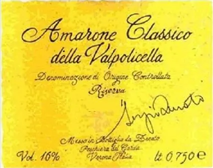 Amarone della Valpolicella Classico Riserva Bottle