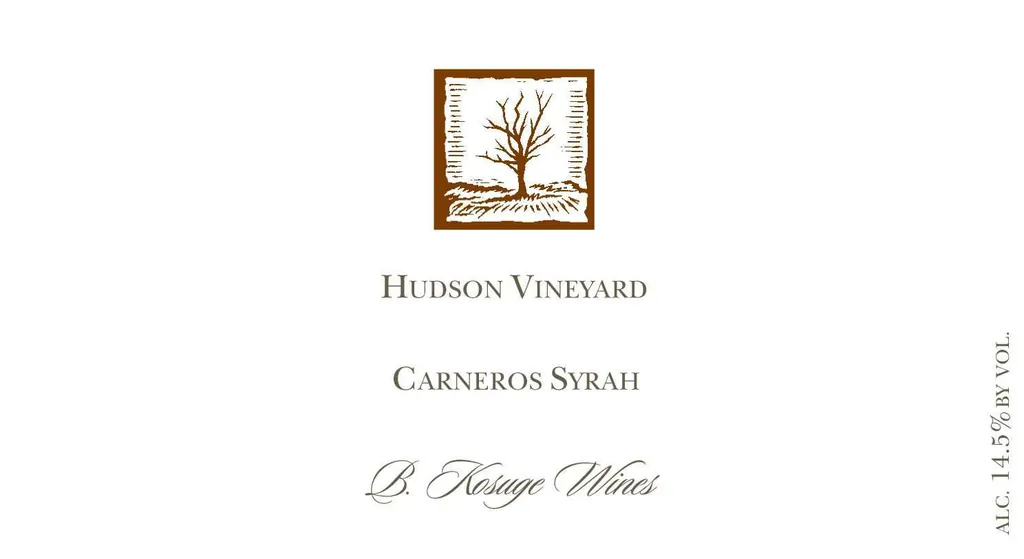 Hudson Vineyard Syrah Bottle