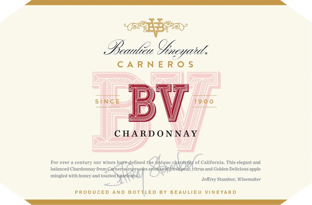 Carneros Chardonnay Bottle