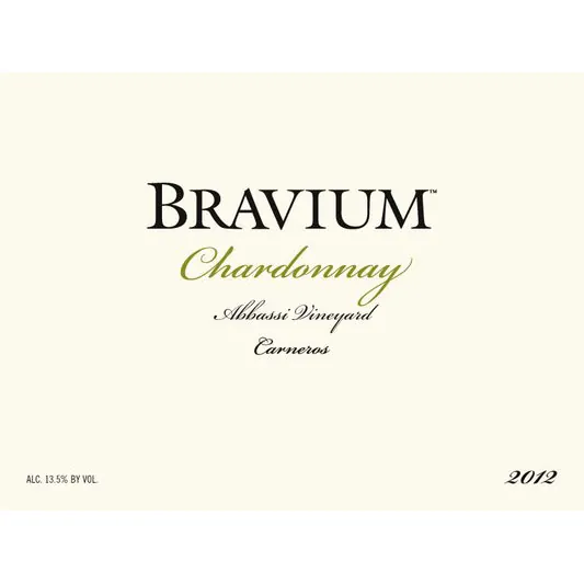 Abbasi Vineyard Chardonnay Bottle