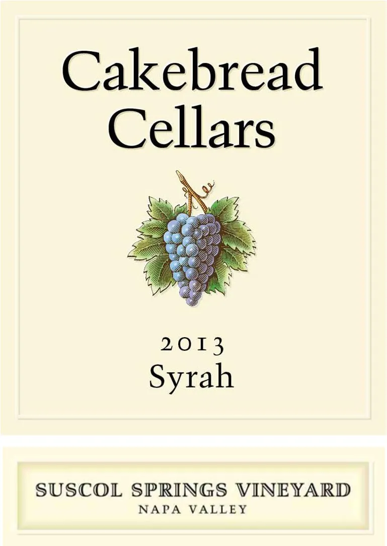 Suscol Spring Vineyard Syrah Bottle