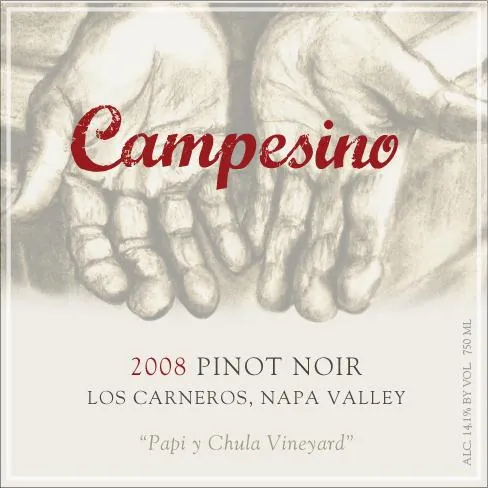 Papi y Chula Vineyard Pinot Noir Bottle