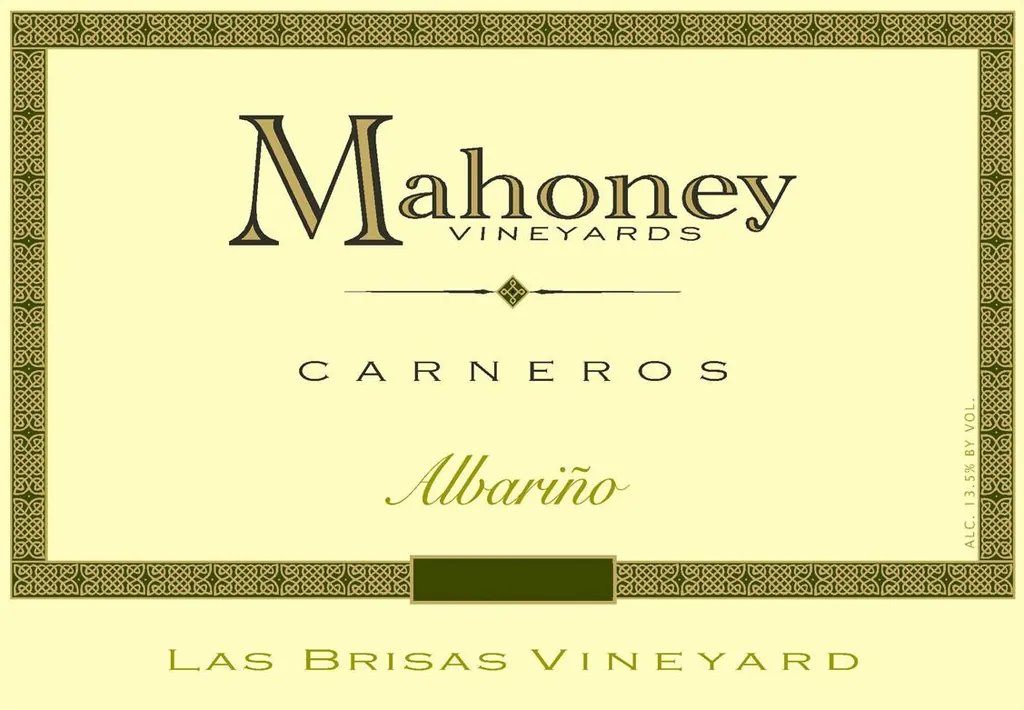 Mahoney Vineyards Las Brisas Vineyard Albarino Bottle