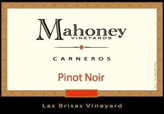 Mahoney Vineyards Las Brisas Vineyard Pinot Noir Bottle