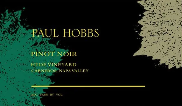 Carneros Hyde Vineyard Pinot Noir Bottle