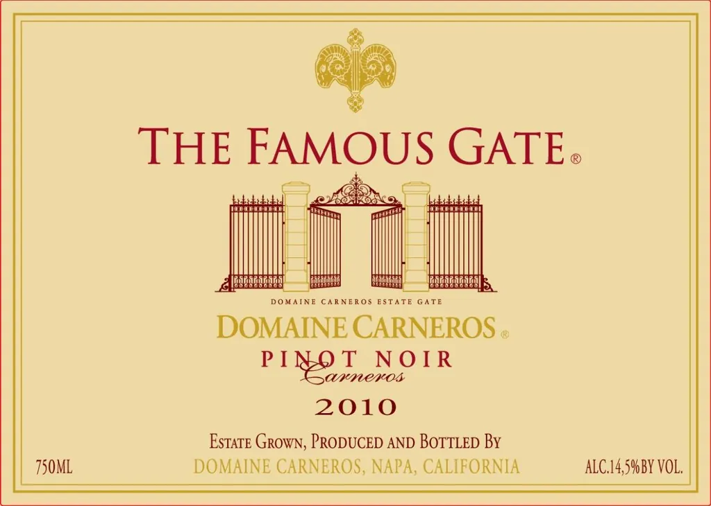 The Famous Gate Pinot Noir Bottle
