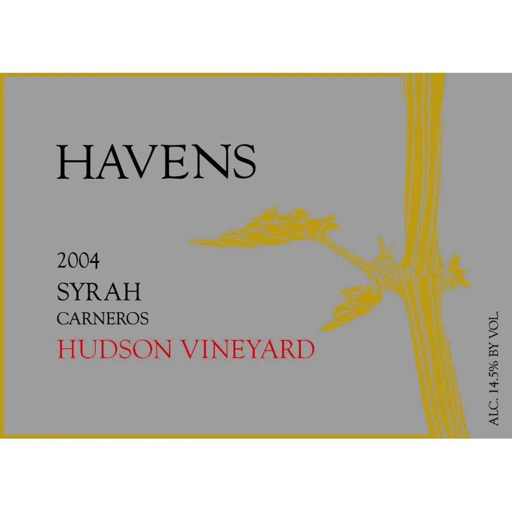 Syrah Hudson Vineyard Bottle