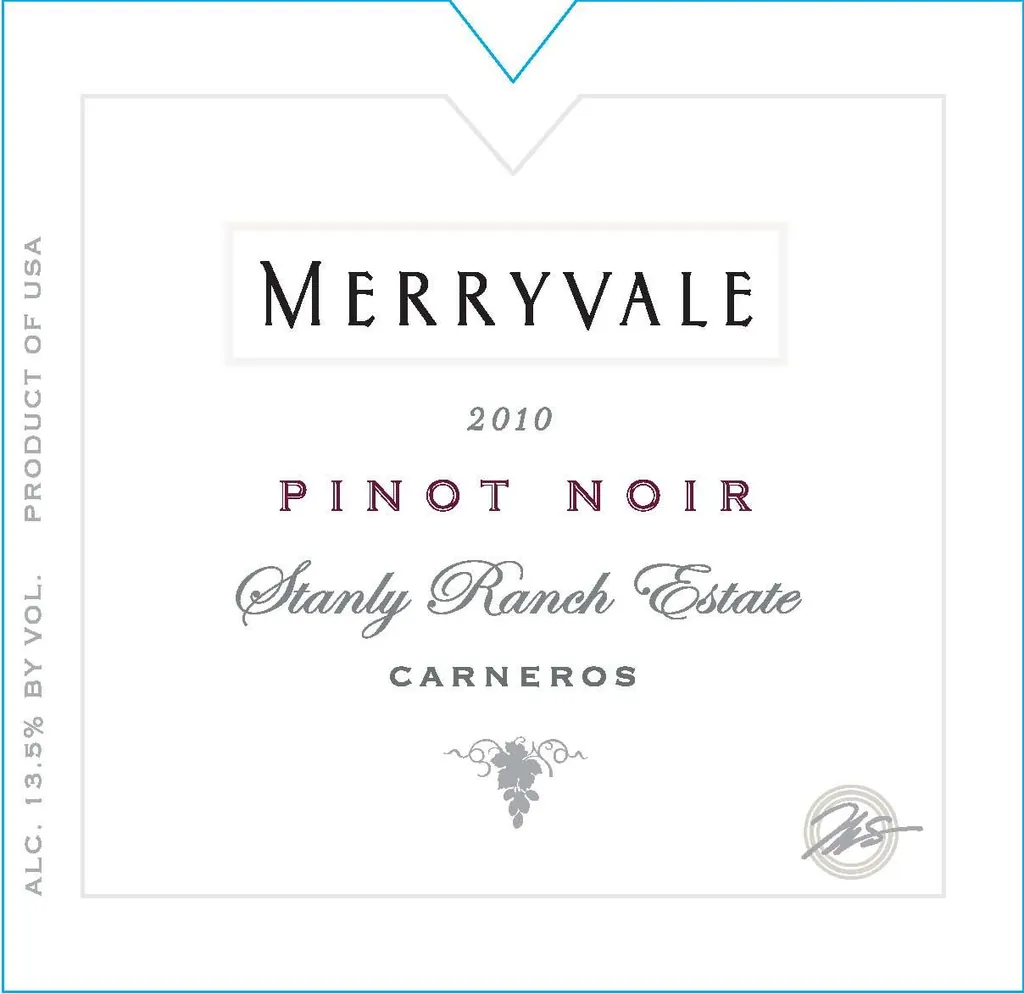 Stanly Ranch Estate Pinot Noir Bottle