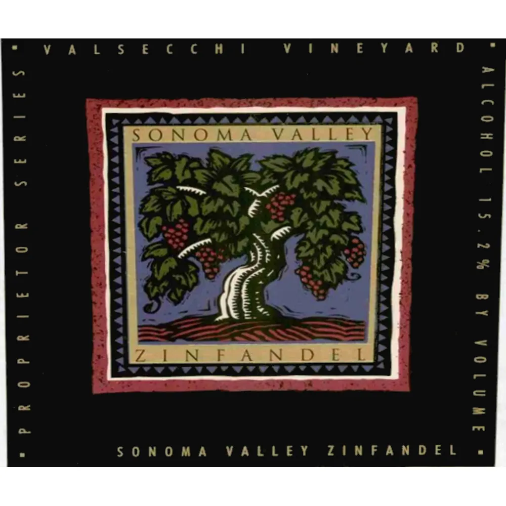 Valsecchi Vineyard Zinfandel Bottle