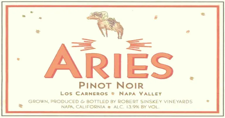 Aries Pinot Noir Bottle