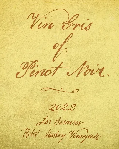 Vin Gris of Pinot Noir Bottle