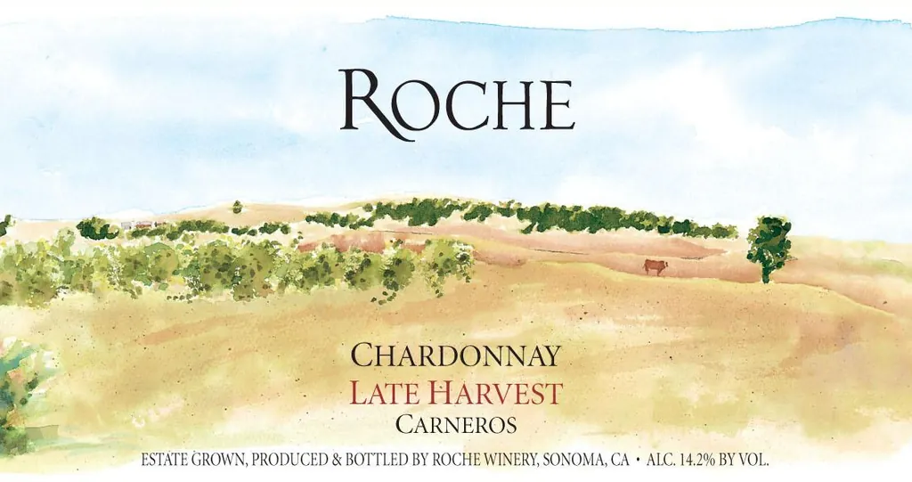 Late Harvest Chardonnay Bottle