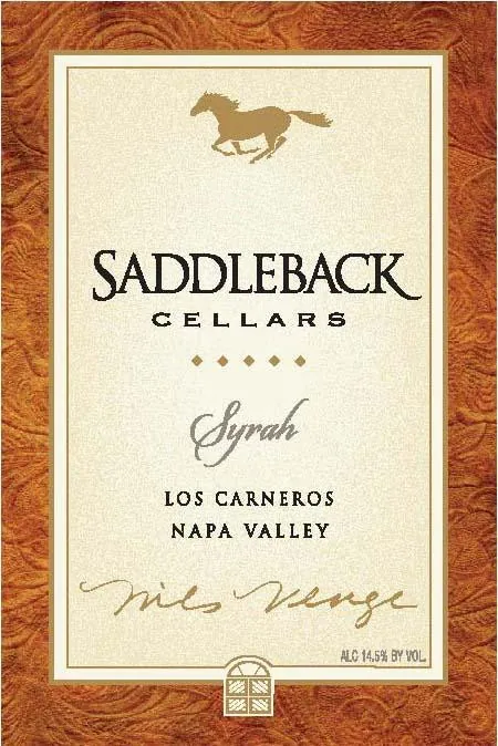 Los Carneros Syrah Bottle