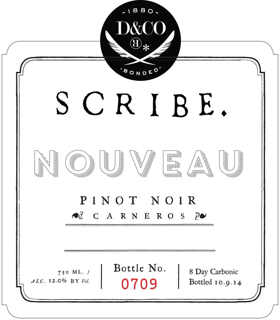 Nouveau Pinot Noir Bottle