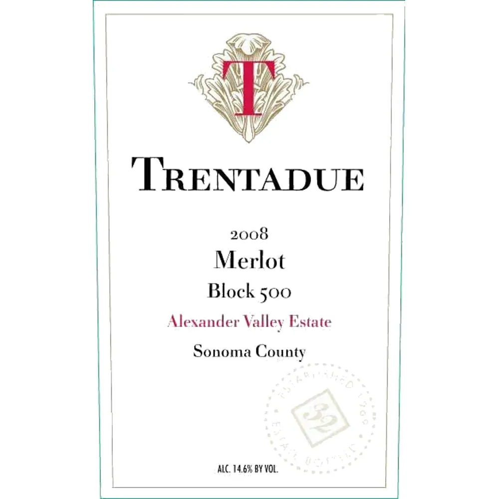 Block 500 Merlot Bottle
