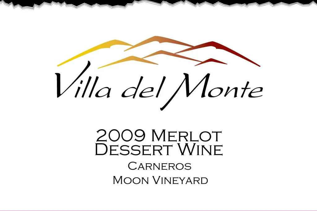 Moon Vineyard Dessert Merlot Bottle