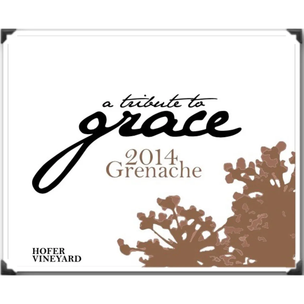 Hofer Vineyard Grenache Bottle