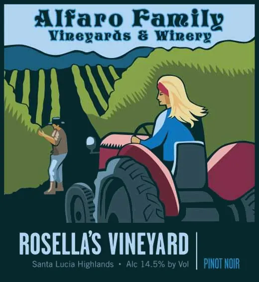 Rosella's Vineyard Pinot Noir Bottle